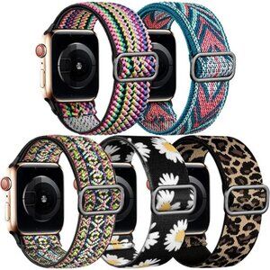 NEW 5 Pack Boho Fashion Apple Watch Bands